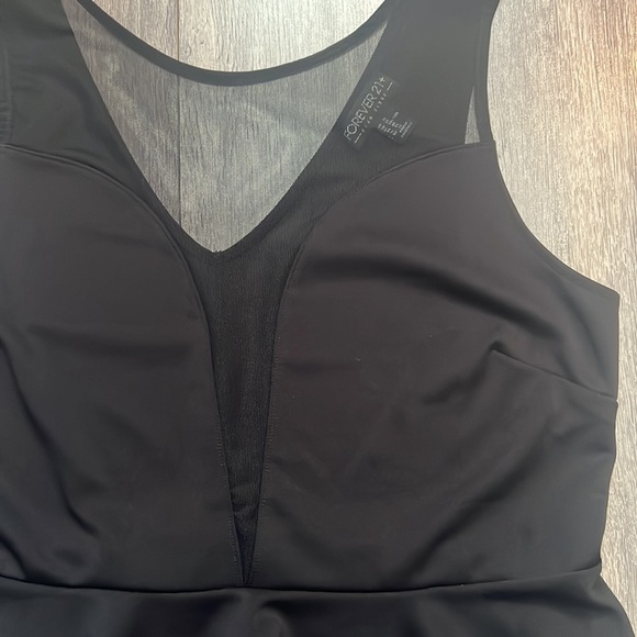 Black Peplum Shirt - Forever 21 Plus - 2X - Picture 2 of 3